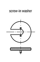 Screw-in Washer for Indexing Plunger