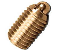 Brass Spring Plungers - No Nylon Patch - Inch