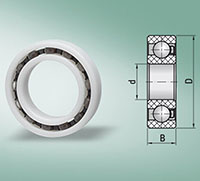 Bearings Radial Plastic Inches R04-PGP