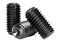 Knurled Cup Point Socket Set Screws, 45H ISO 4029, Plain, Alloy