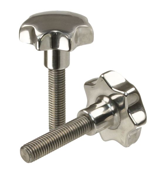 Metric Size M8 Thread Size 25 mm Stud Length Monroe 99151 Stainless Steel Stud Mounting Ball Style Adjustable Handle with Stainless Steel Insert Size 2 Monroe Engineering 