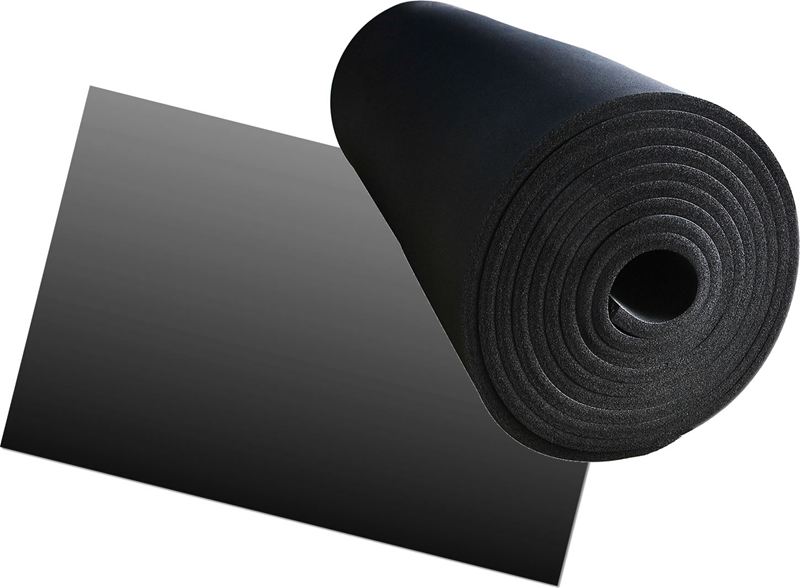 1/8 Comm Black 50A 36x10 ft Grade Buna-N Rubber Roll 