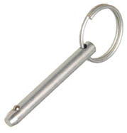 Pack of 1 1 Grip Length Ring Handle Monroe 304 Stainless Steel Quick Release Pin 1//4 Diameter