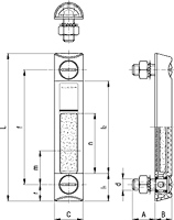 HCX-LT Column Level Indicator with Float for Indirect Level Reading