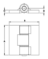 Heavy Duty Press-Fit Hinges